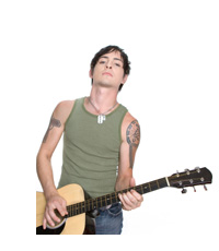 Young man with guitar